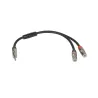 Onsei ON-Y121125 Audio Cable  1 x 3.5mm Mini Jack Stereo Male Σε 2 x 3.5mm Mini Jack Stereo female 0.25m Μαύρο