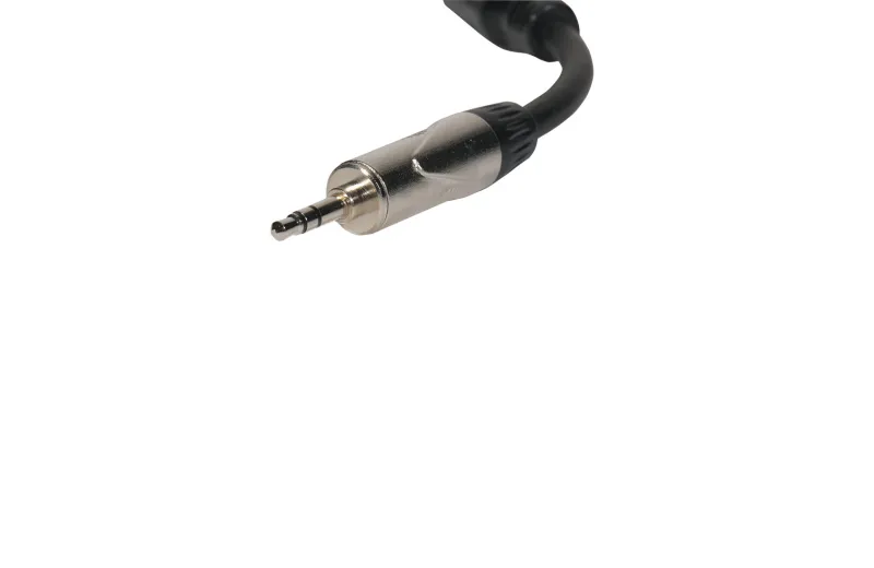 Onsei ON-Y121125 Audio Cable  1 x 3.5mm Mini Jack Stereo Male Σε 2 x 3.5mm Mini Jack Stereo female 0.25m Μαύρο