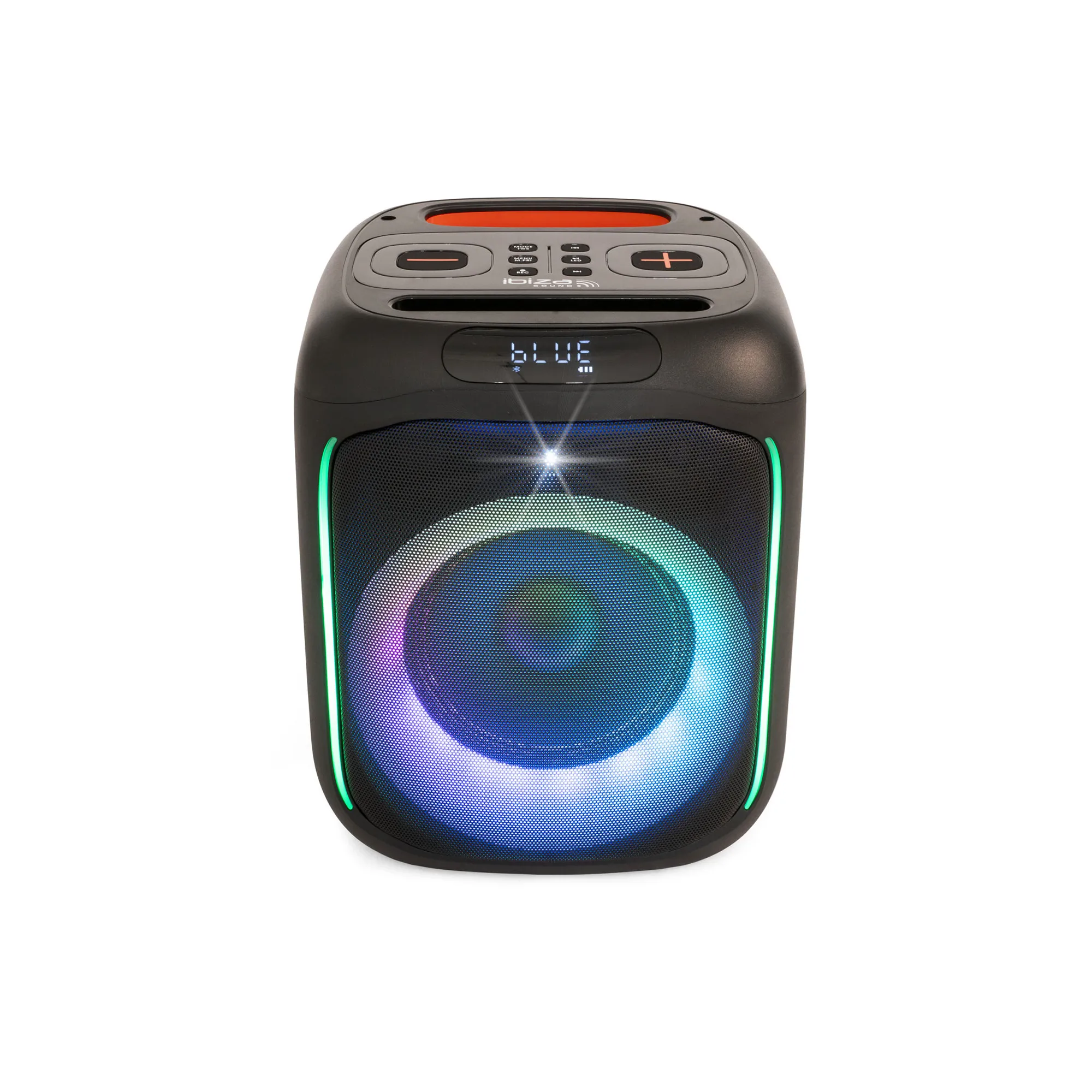 Ibiza CUBE180 Portable Battery-Powered Speakerbox  with Light Effect