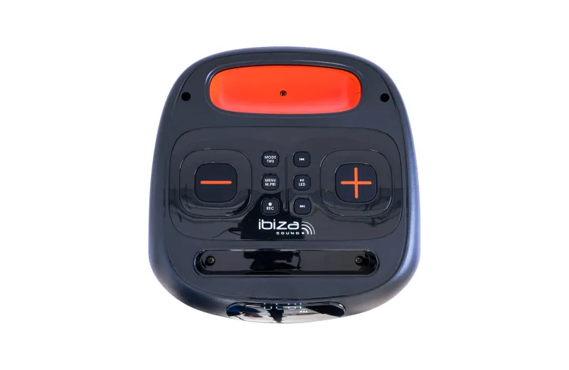 Ibiza CUBE180 Portable Battery-Powered Speakerbox  with Light Effect