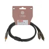 Onsei ON-HG-Y2110 High Grade Καλώδιο σήματος 2 x RCA Αρσενικό - 3,5mm mini Jack Stereo 1m
