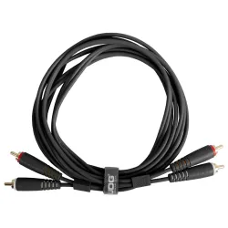 UDG U97001BL Ultimate Audio Cable RCA - RCA Μαύρο Ίσιο 1.5m