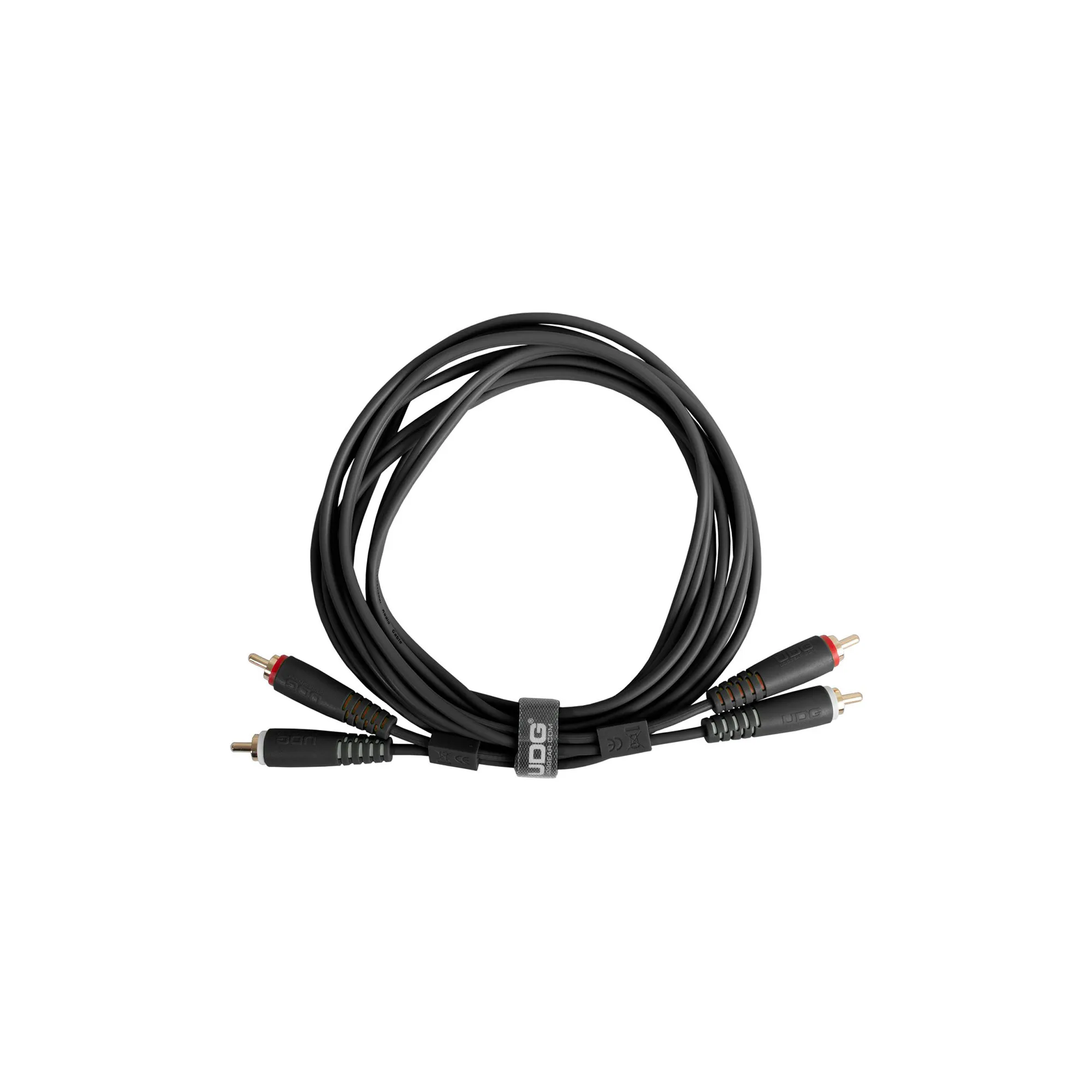 UDG U97001BL Ultimate Audio Cable RCA - RCA Μαύρο Ίσιο 1.5m