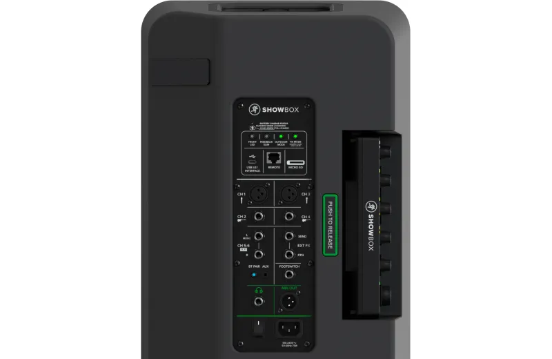 Mackie ShowBox Αυτοενισχυόμενο Ηχείο Μπαταρίας με Αποσπώμενο Μίκτη και Βluetooth- Μαύρο