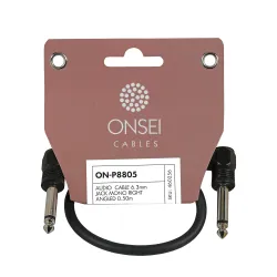 Onsei ON-P8805 Audio Cable 6.3mm Jack Mono Angled 0.50m