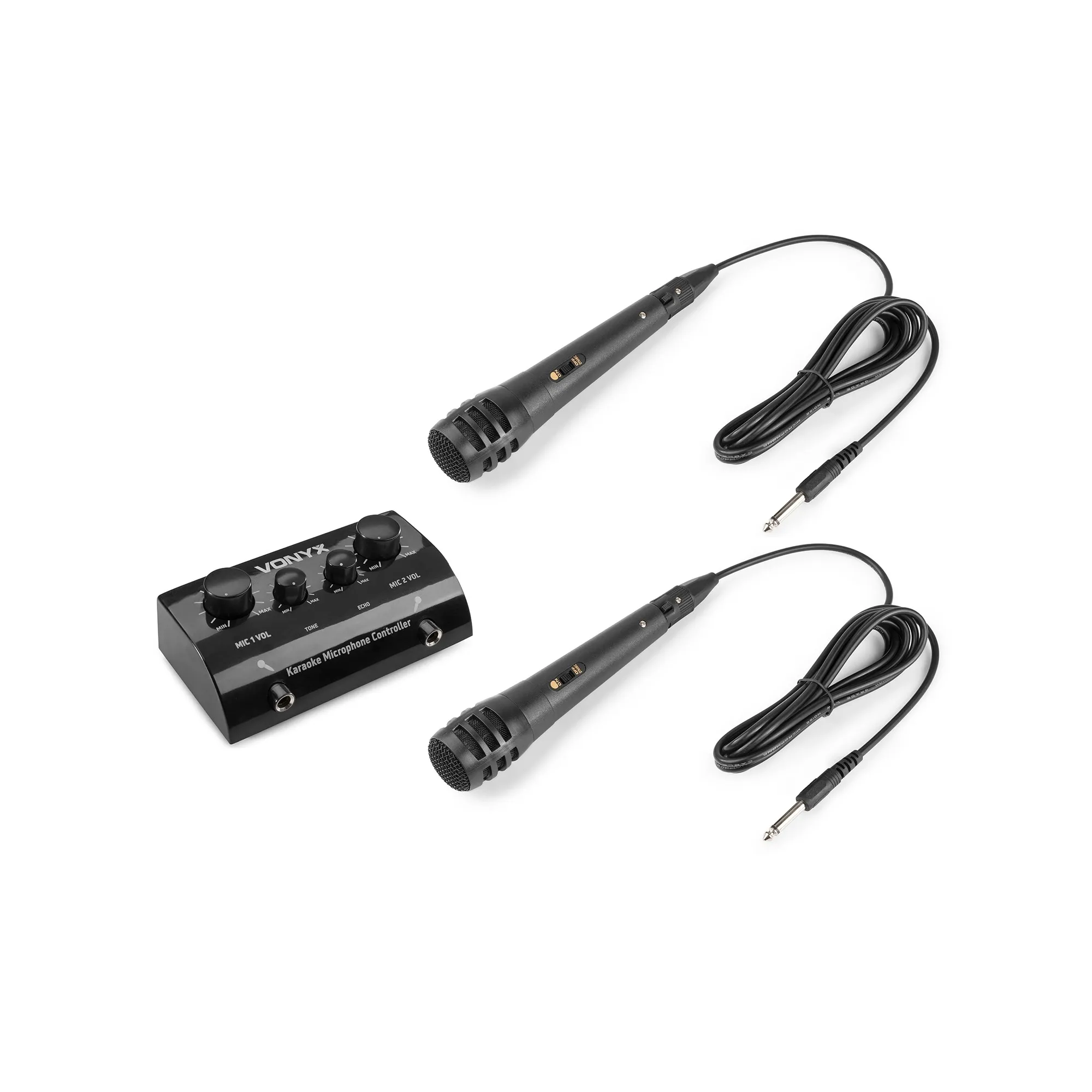 Vonyx AV430B Σετ Μίκτη με 2 Μικρόφωνα Karaoke