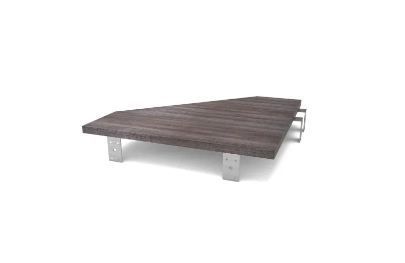 Glorious Modular Side Rack Πρόσθετη Επιφάνεια Σύνδεσης 2 επίπλων - Καρυδιά