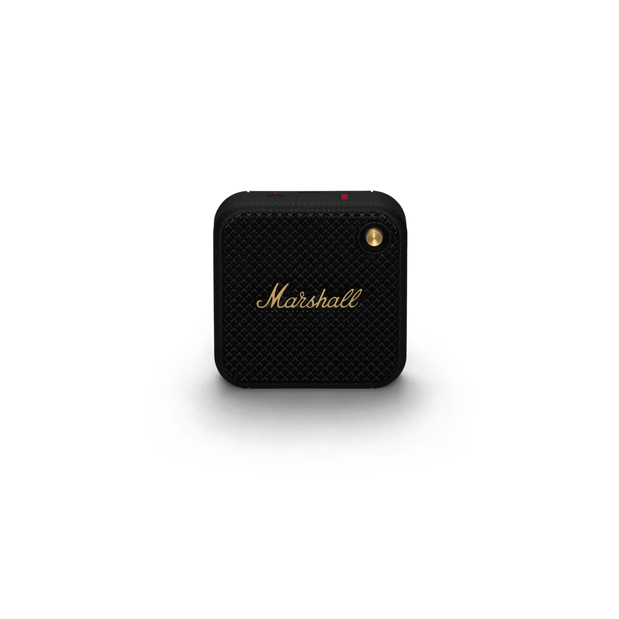 Marshall Willen Black and Brass Battery Powered Bluetooth Speaker