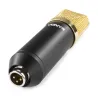 Vonyx CMS400B Studio Condenser Microphone Black/Gold with Stand & Pop Filter
