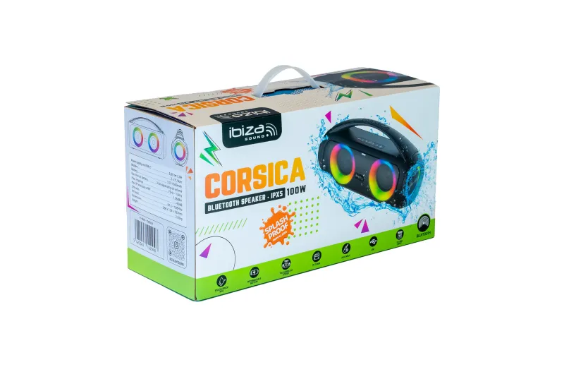 Ibiza Corsica Portable Bluetooth Speaker (B-STOCK)