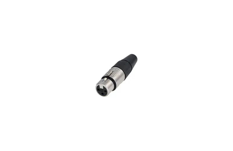 Rean RC3F 3-pin XLR Female Extension Plug