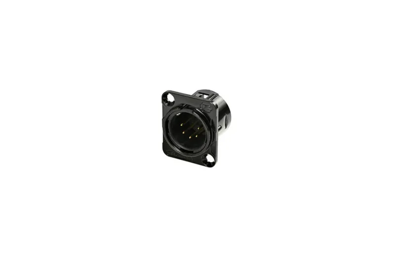 Rean RC5MDL-B Βύσμα σασί DTYPE 5-pin XLR Αρσενικό - Χρώμα Μαύρο