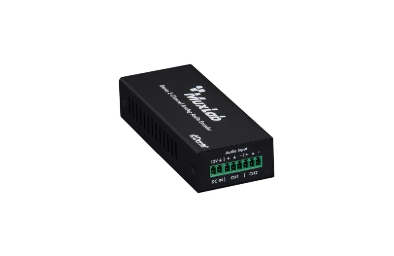 Muxlab Dante 2-Channel Analog Audio Encoder 500551