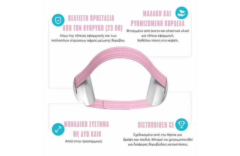 Alpine Muffy Baby Childrens Earmuffs - Pink