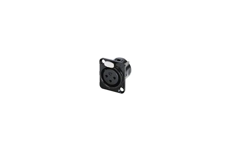 Rean RC3FDL-B Βύσμα σασί DTYPE 3-pin XLR Θηλυκό - Χρώμα Μαύρο
