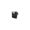 Rean RC3FDL-B Βύσμα σασί DTYPE 3-pin XLR Θηλυκό - Χρώμα Μαύρο