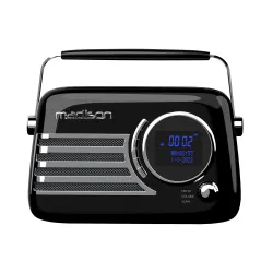 Madison Freesound-VR40BK-DAB Φορητό Ραδιόφωνο Bluetooth