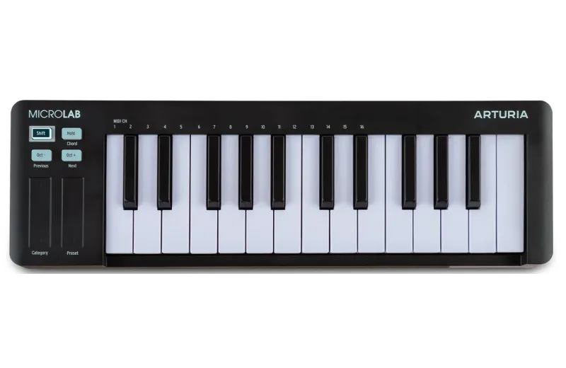 Arturia Microlab MK3 Midi Keyboard - Μαύρο