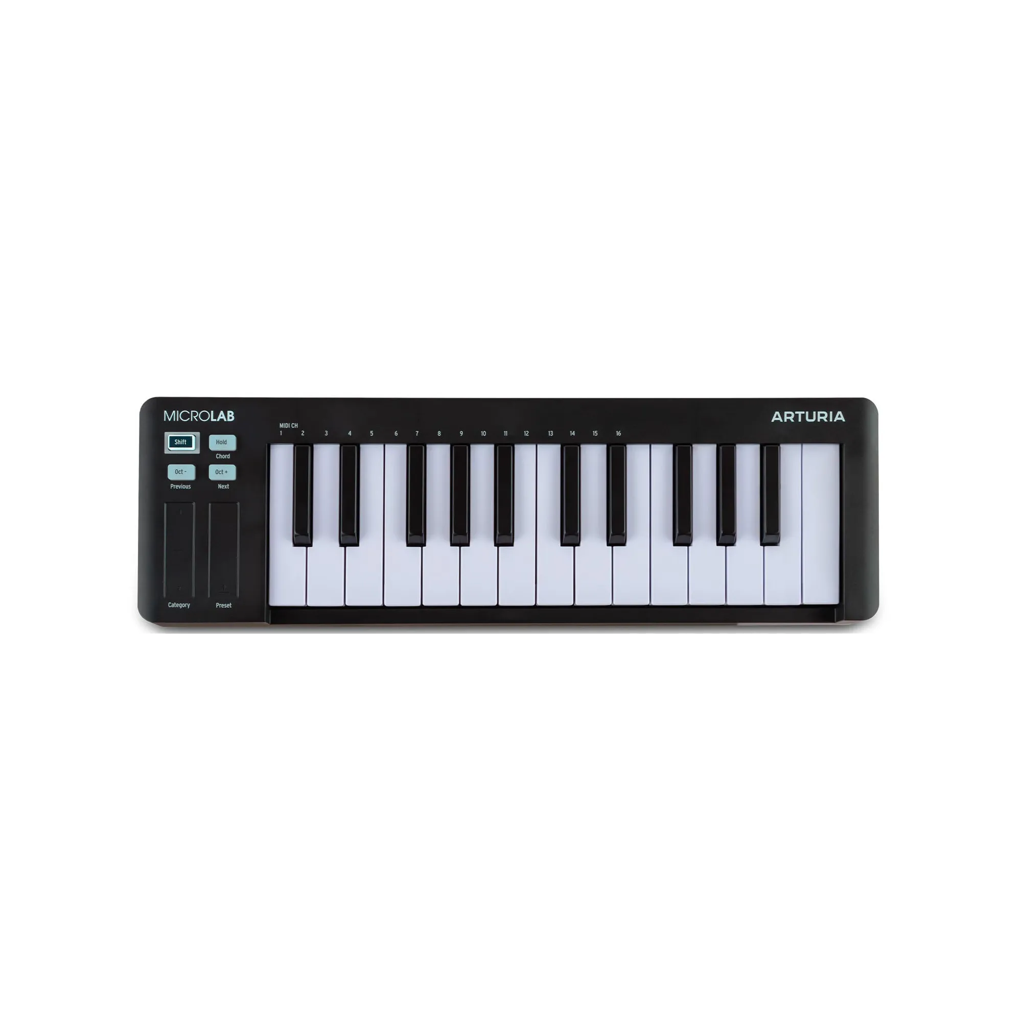 Arturia Microlab MK3 Midi Keyboard - Μαύρο