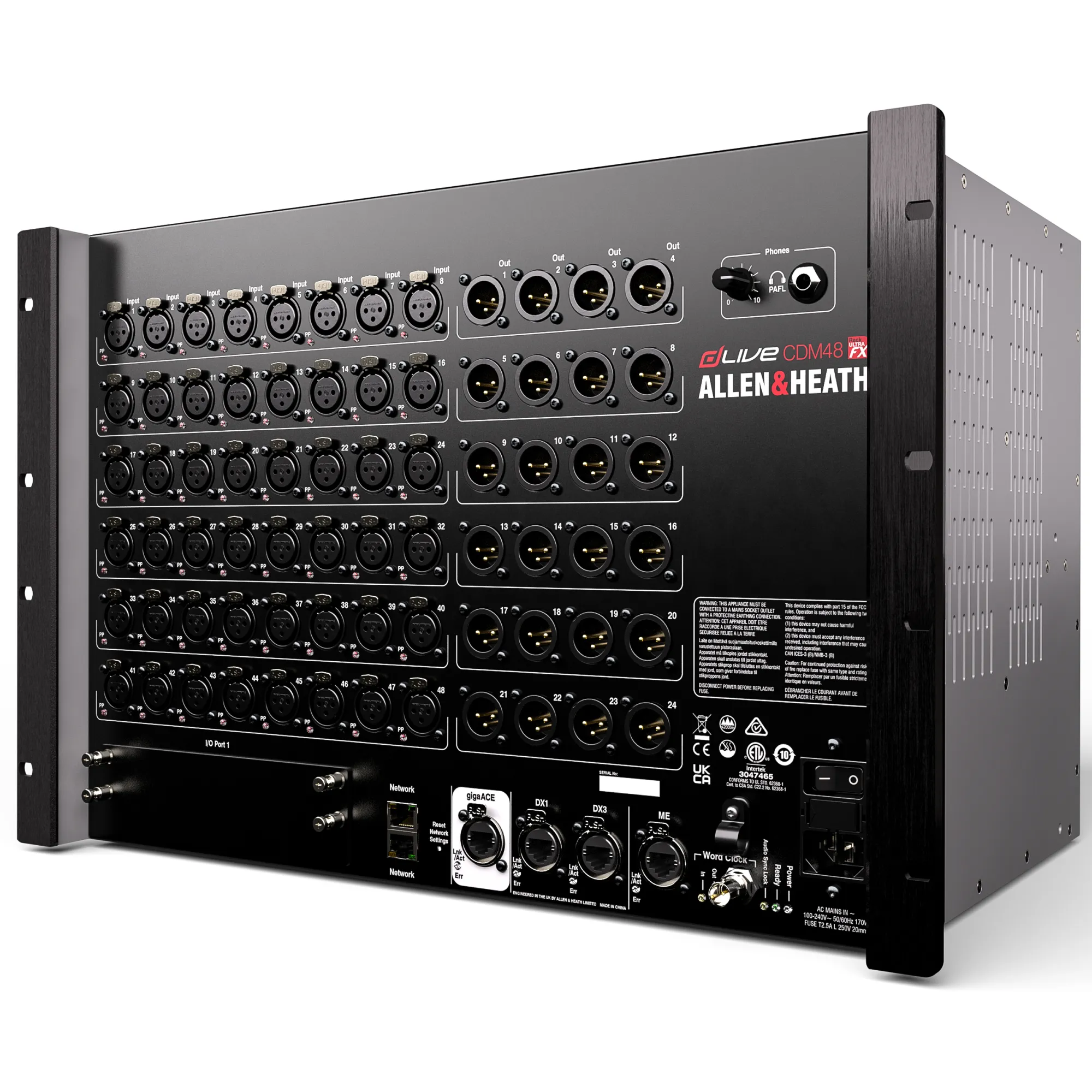 Allen & Heath dLive CDM48U MixRack