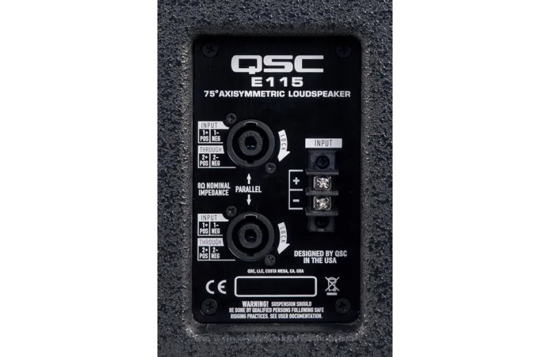 QSC E115 Passive Loudspeaker - Black