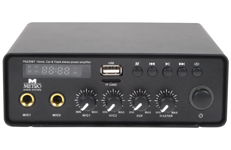 Metro Audio Systems Ενισχυτής PA-230BT Με Bluetooth
