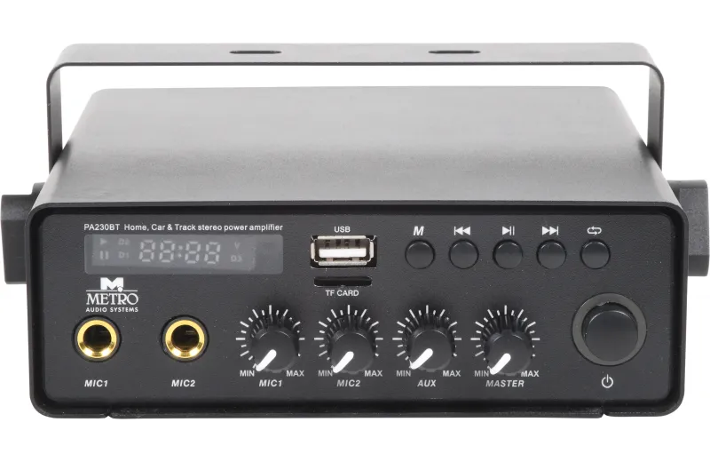 Metro Audio Systems Ενισχυτής PA-230BT Με Bluetooth