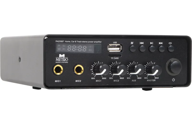 Metro Audio Systems Ενισχυτής PA-230BT Με Bluetooth