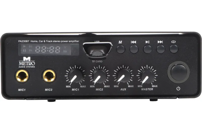 Metro Audio Systems Ενισχυτής PA-230BT Με Bluetooth