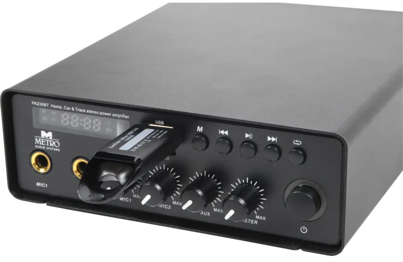 Metro Audio Systems Ενισχυτής PA-230BT Με Bluetooth