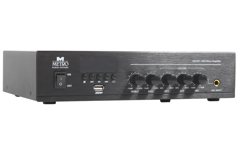Metro Audio Systems Ενισχυτής PA-45BT Με Bluetooth