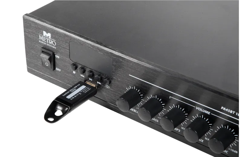 Metro Audio Systems Ενισχυτής PA-45BT Με Bluetooth
