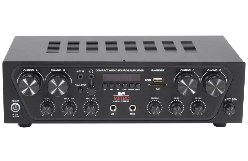Metro Audio Systems Ενισχυτής PA-480BT Με Bluetooth