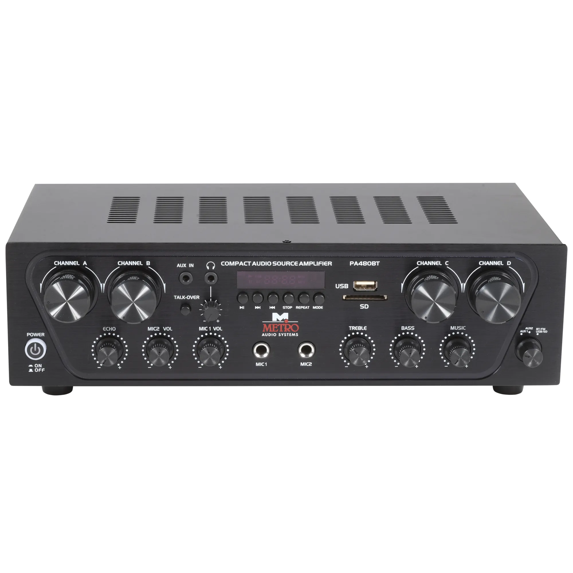 Metro Audio Systems Ενισχυτής PA-480BT Με Bluetooth