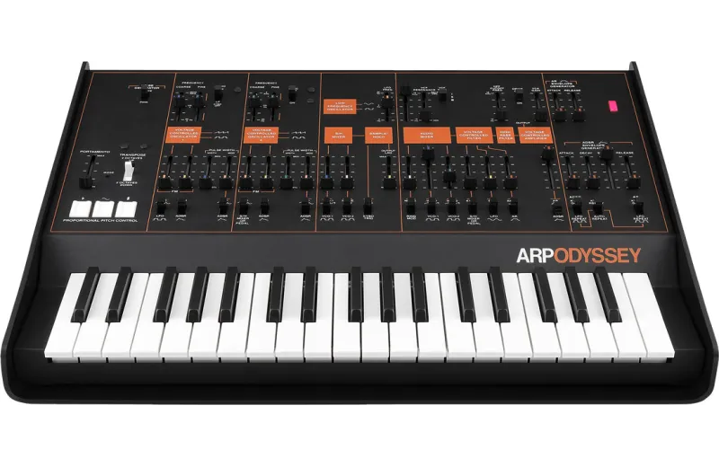Arp Instruments  Odyssey Analog Synthesizer 37 Keys Orange Black
