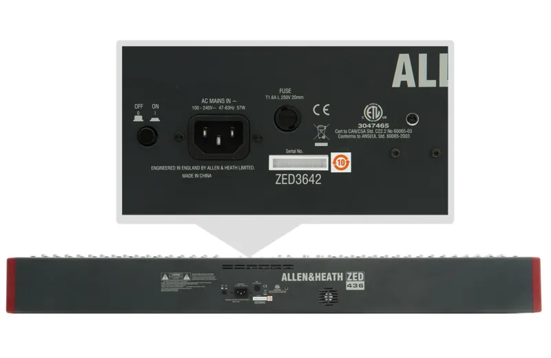 Allen & Heath Zed -436 Αναλογική Κονσόλα Ήχου