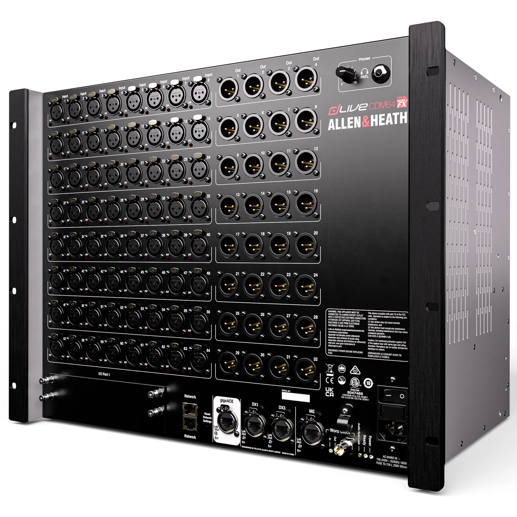 Allen & Heath dLive CDM64U MixRack