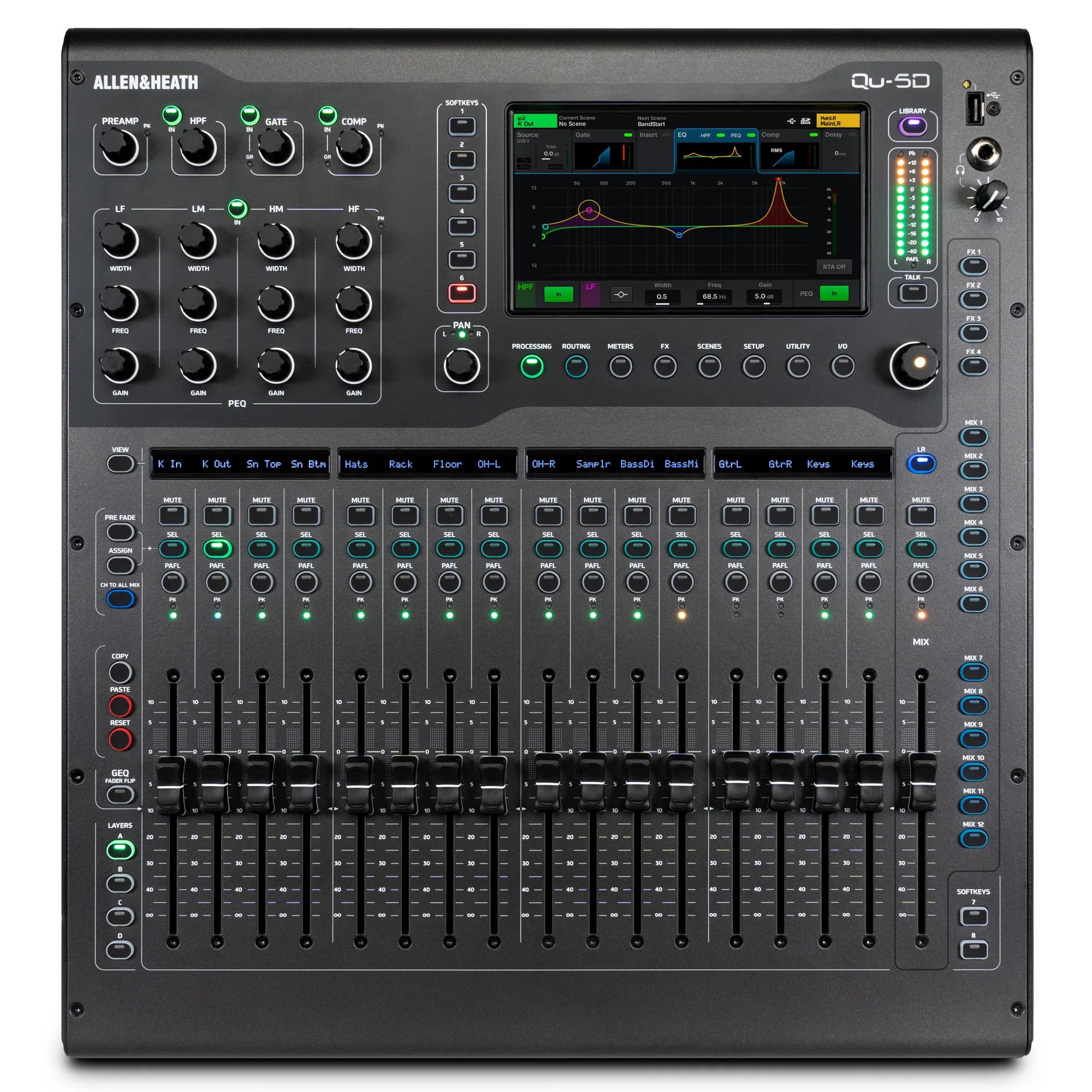 Allen & Heath QU-5 Dante Ψηφιακή Κονσόλα Ήχου