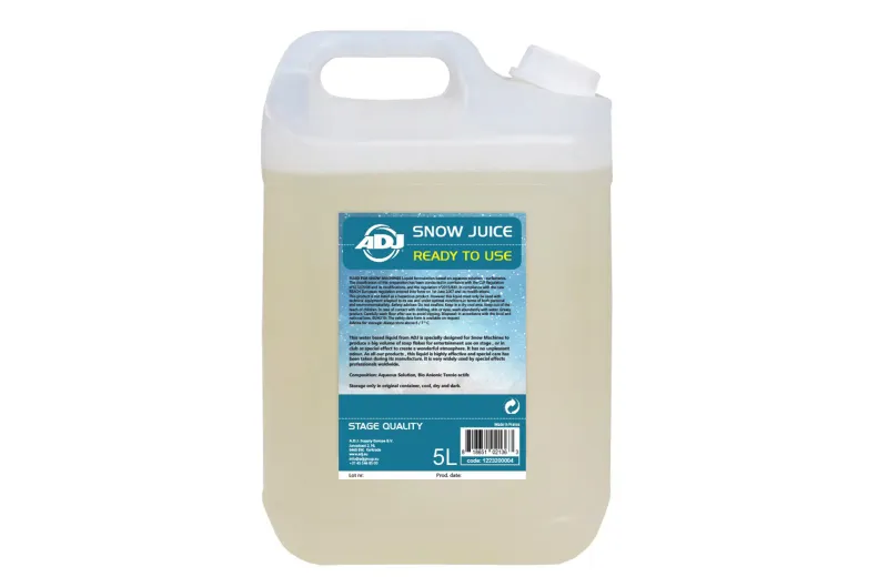 ADJ Snow Juice Υγρό μηχανής χιονιού 5 λίτρα