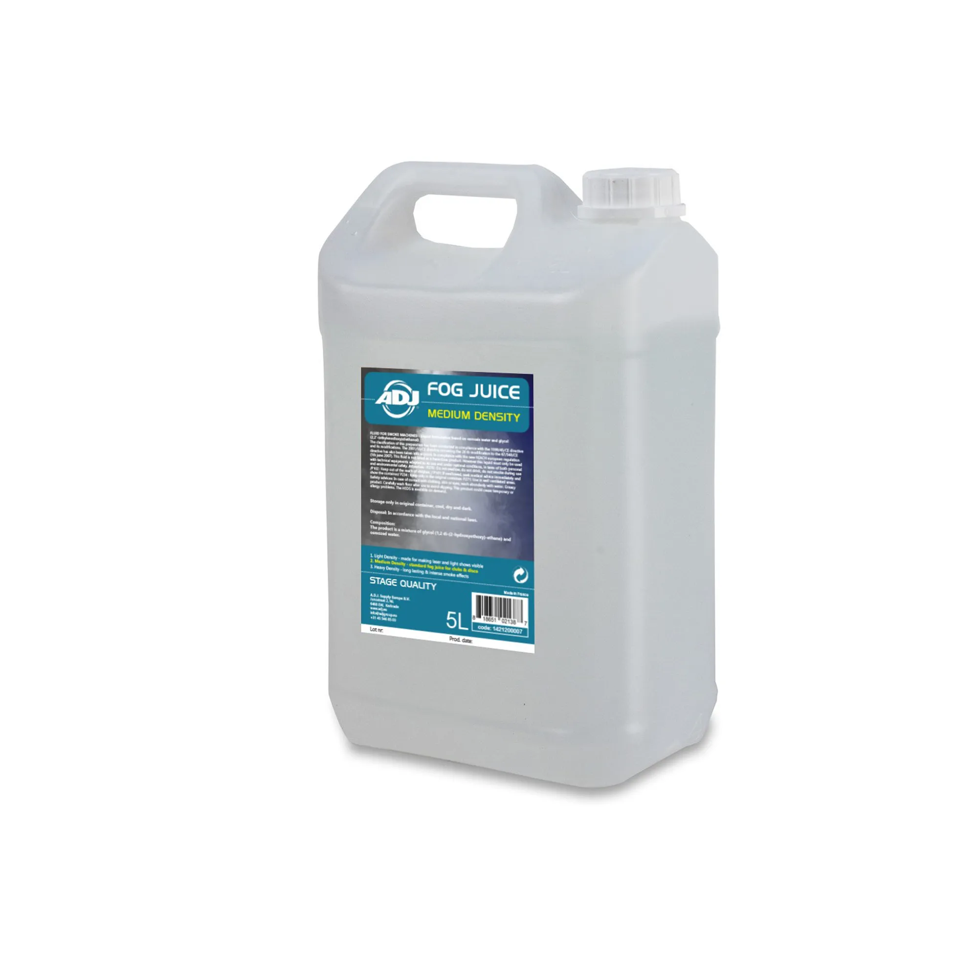 ADJ Fog juice Medium Υγρό μηχανής καπνού 5L