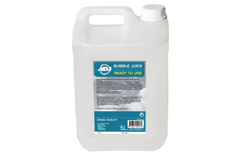 ADJ bubble juice ready Υγρό μηχανής φυσαλίδων 5 λίτρα