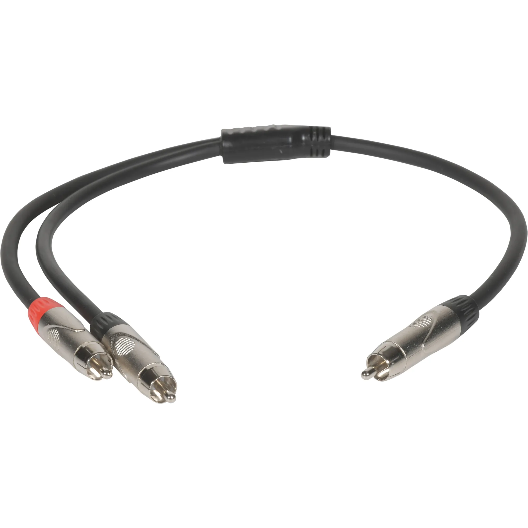 Metro Audio Systems PY-020 Καλώδιο Ήχου 1 RCA Αρσενικό Σε 2 RCA Αρσενικά 0.5m Μαύρο