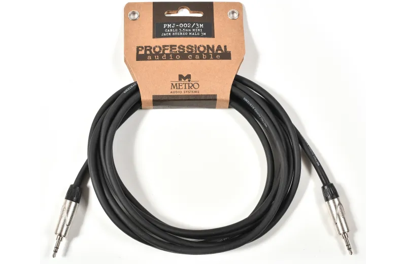 Metro PMJ-002/3M 3,5mm stereo mini jack cable 3m