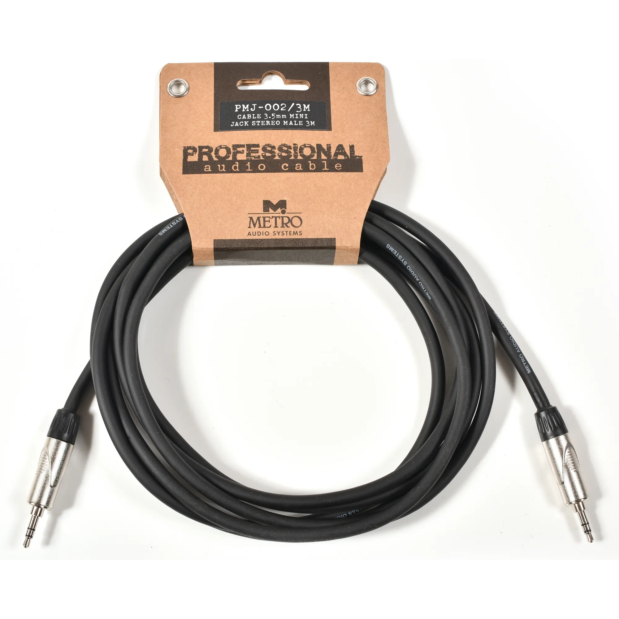 Metro PMJ-002/3M 3,5mm stereo mini jack cable 3m
