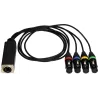 Metro RJ45 DMX FX4 RJ45 to 4 3-P XLR (f) cable 1m