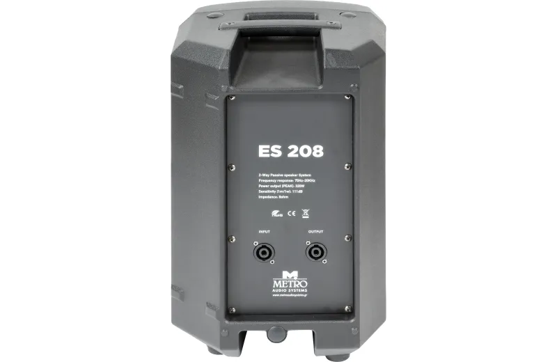 Metro Audio Systems ES208 Παθητικό Ηχείο - Μαύρο