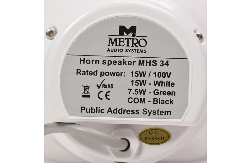 Metro Audio Systems HS-34 Full range Horn Speaker
