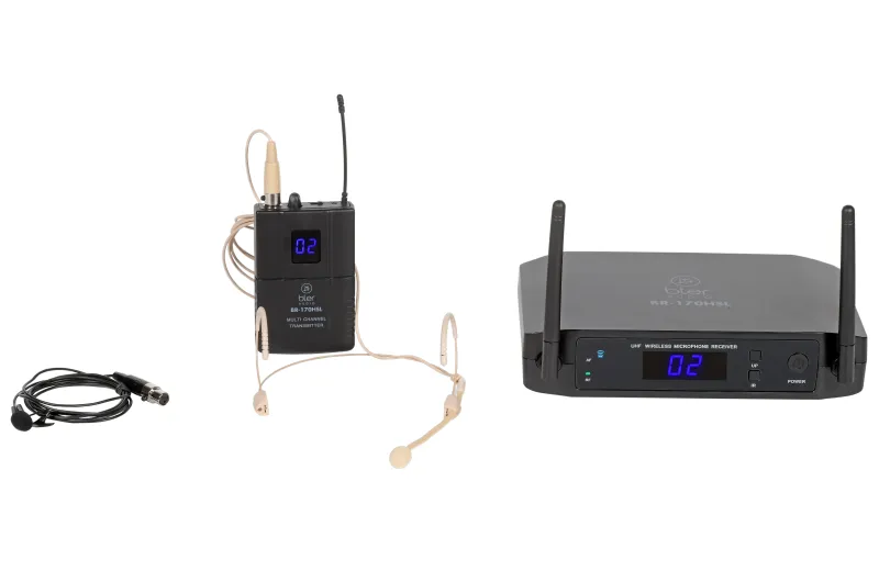 Bler Audio BR-170HSL Ασύρματο Σύστημα Με Μικρόφωνα Πέτου & Κεφαλής