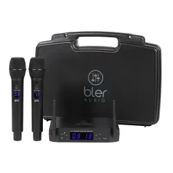 Bler Audio BR-270HH Wireless Microphone System (Includes 2 Microphones and a Receiver)