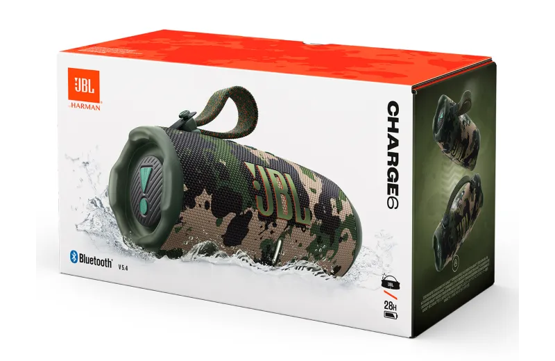 JBL Charge 6 Bluetooth Waterproof Speaker Military